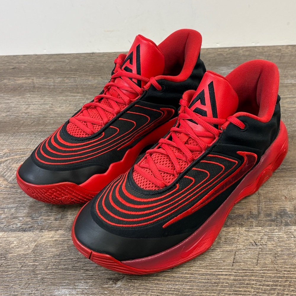 Nike Giannis Immortality 3 Black Red Basketball Shoes Style FQ3680-004 | 10.5